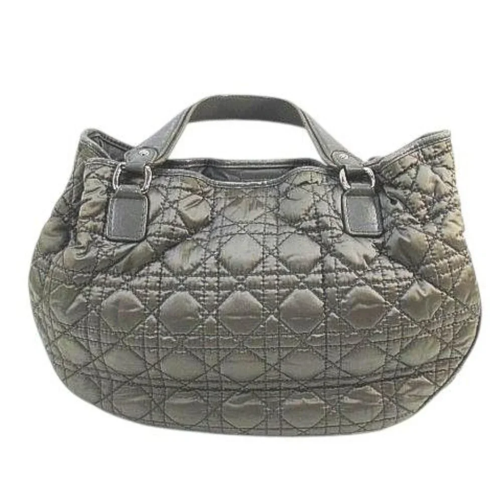 Christian Dior Cannage Handbag Quilted Charm Green - Picture 4 of 9